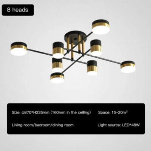 lustre à led design nordique moderne pour intérieur