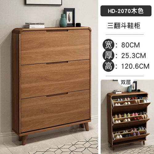 meuble à chaussures en bois design moderne gain de place luxe - vue 22 sur 22