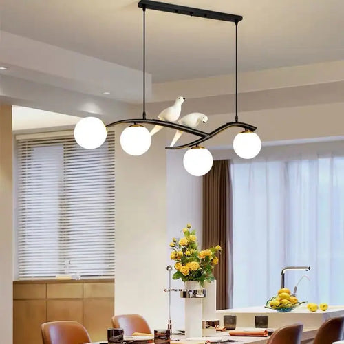 lustre design en forme d'oiseau pour décoration intérieure moderne - vue 2 sur 9