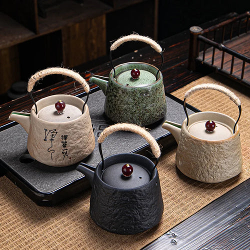 Service à thé japonais rétro kungfu théière tasse - vue 4 sur 7