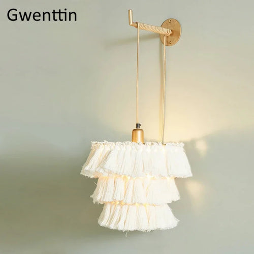 applique murale moderne en fil de soie luxe romantique pour décoration intérieure - vue 2 sur 7