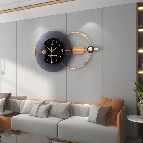 horloge murale 3d design moderne silencieuse décoration artistique nordique - vue 2 sur 7
