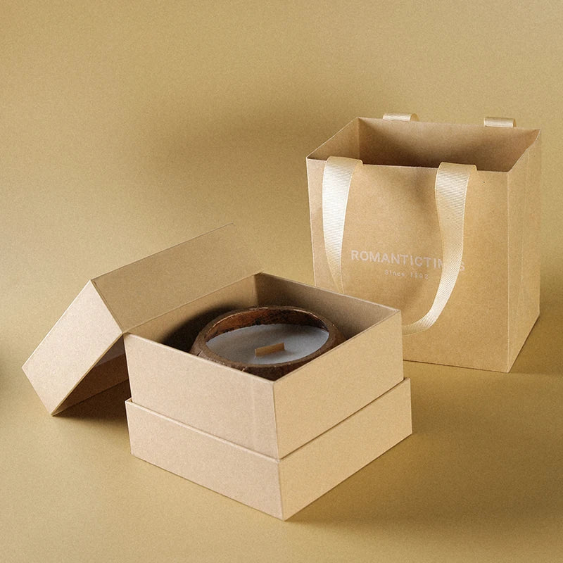 coffret cadeau bougie parfumée noix de coco souvenir de noël - vue 5 sur 20