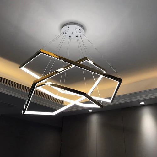Moderne luxe or LED suspension lumières salon salle à manger éclairage décor Lustre Lustre intérieur chambre suspendus luminaires - vue 6 sur 21