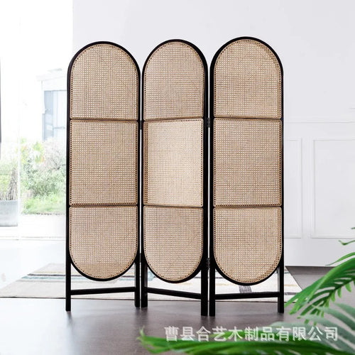 paravent en rotin élégant pour décoration intérieure moderne