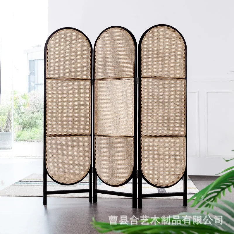 paravent en rotin élégant pour décoration intérieure moderne