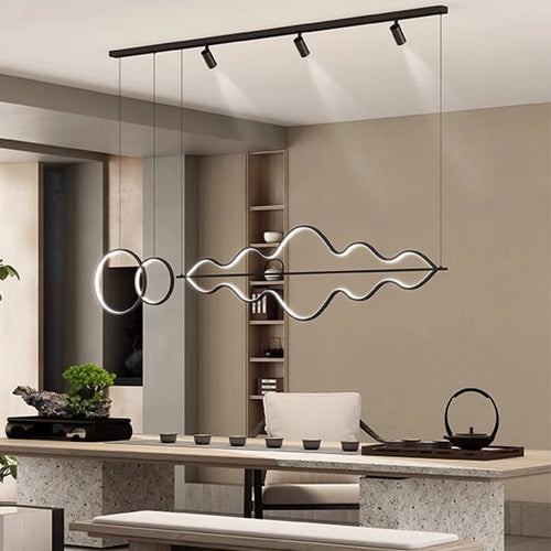 Lustre LED design moderne luminaire décoratif d'intérieur - vue 3 sur 8
