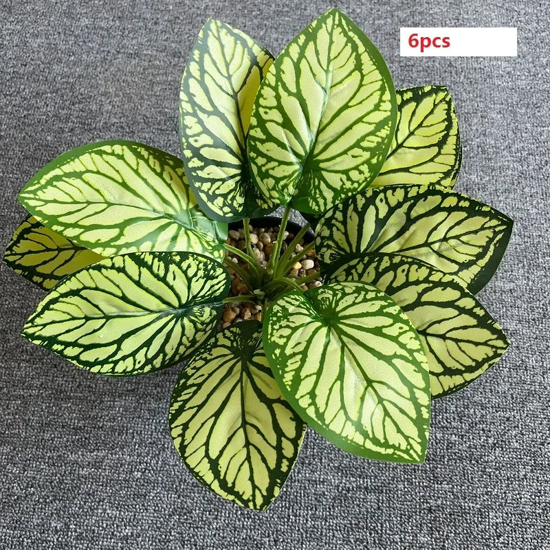 feuilles de phénix artificielles décoration verte en plastique - vue 10 sur 40