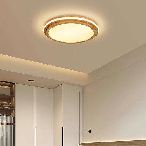 plafonnier led style japonais pour entrée et couloir - vue 5 sur 14