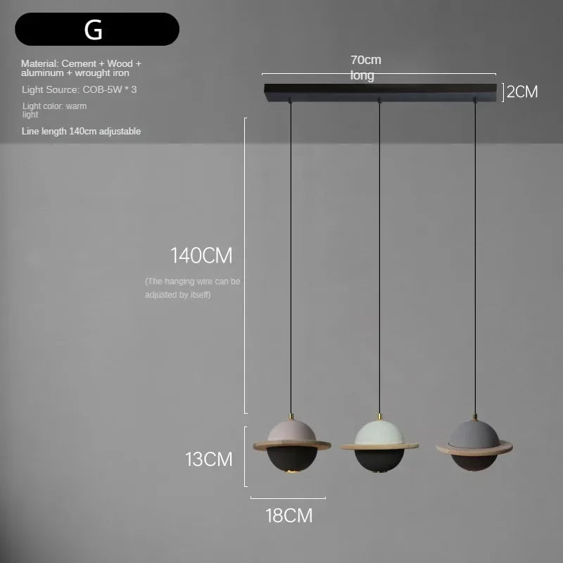 lustre moderne à led design créatif pour enfants - vue 14 sur 15