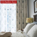 Rideau moderne motif feuilles pour salon chambre