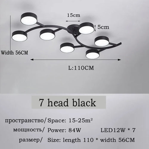 plafonnier led design moderne pour éclairage intérieur élégant - vue 13 sur 17