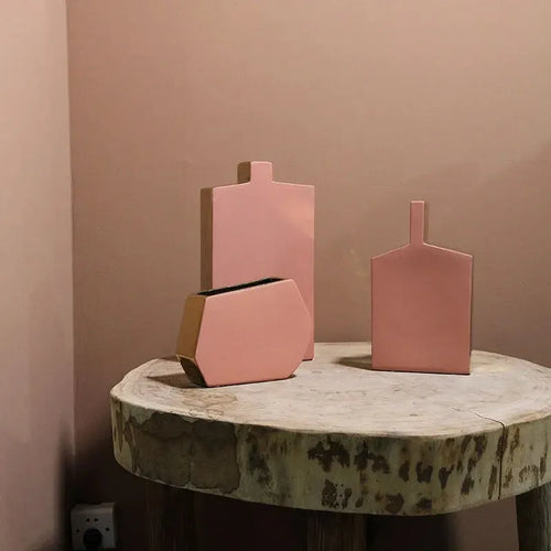 vase en céramique nordique pour fleurs séchées et décoration - vue 3 sur 9