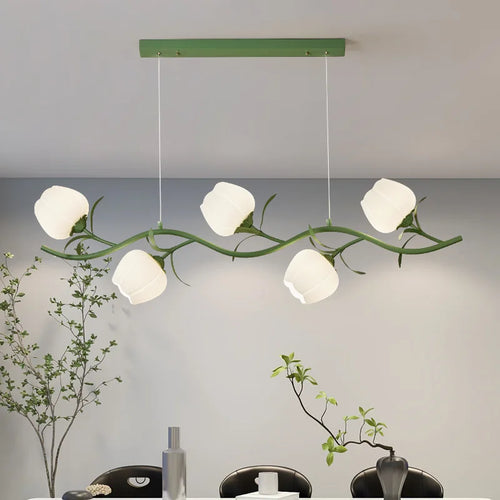 suspension à fleurs de style pastoral pour décoration intérieure - vue 3 sur 14