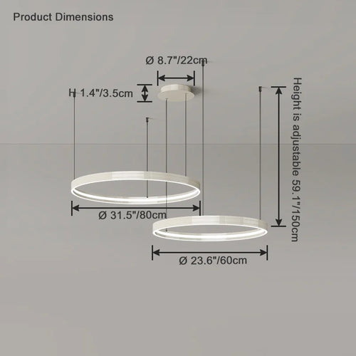 lustre en anneau moderne pour éclairage intérieur décoratif - vue 15 sur 16