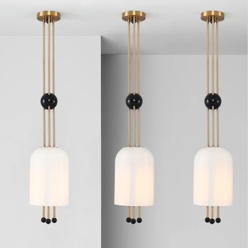 suspension moderne en verre pour décoration créative et élégante - vue 2 sur 7