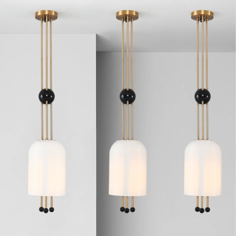 suspension moderne en verre pour décoration créative et élégante - vue 1 sur 7