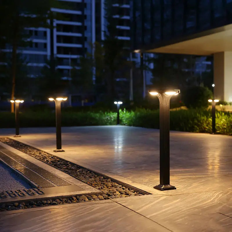 lampadaire solaire led étanche pour jardin en silicium monocristallin - vue 10 sur 14