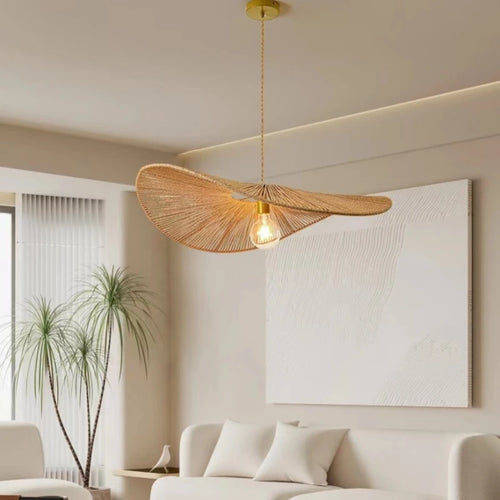 suspension japonaise en corde de chanvre style rétro décoratif - vue 2 sur 7