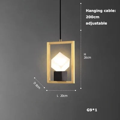 lustre moderne à LED pour un éclairage élégant et design - vue 10 sur 25