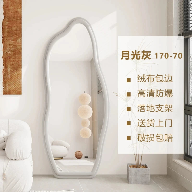 miroirs décoratifs muraux ondulés style nordique esthétique - vue 14 sur 17