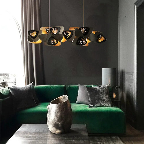 Lustre de salle à manger LED en cristal postmoderne - vue 4 sur 11