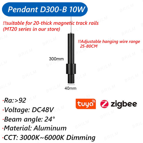 suspension zigbee3.0 intelligente avec lumière led moderne et connectivité - vue 18 sur 27