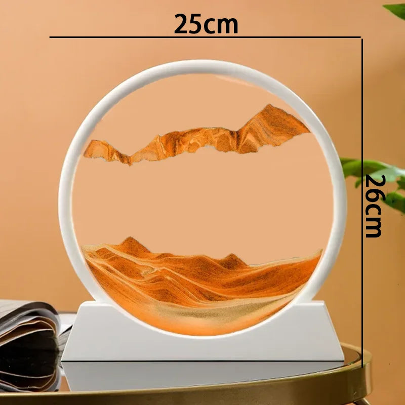 sablier en verre 3d paysage de sable en mouvement décoration artistique - vue 35 sur 54