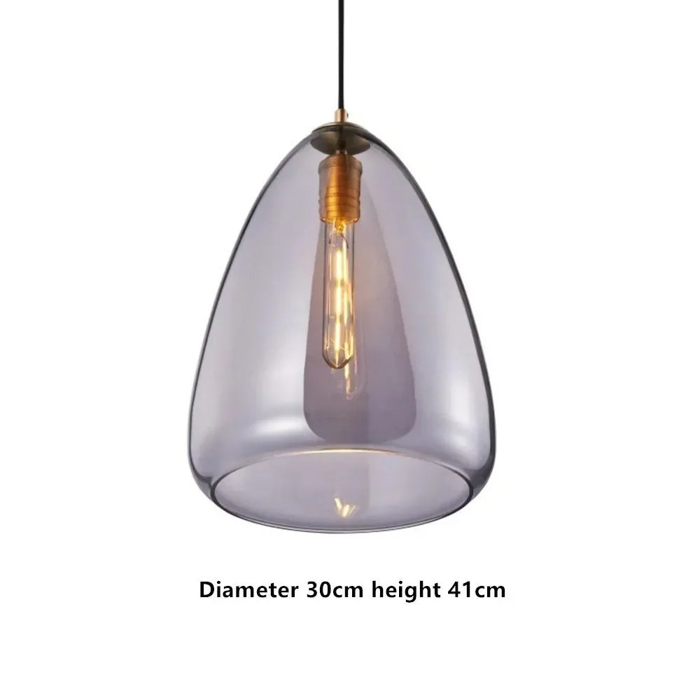 suspension en verre design nordique pour décoration intérieure moderne - vue 14 sur 15