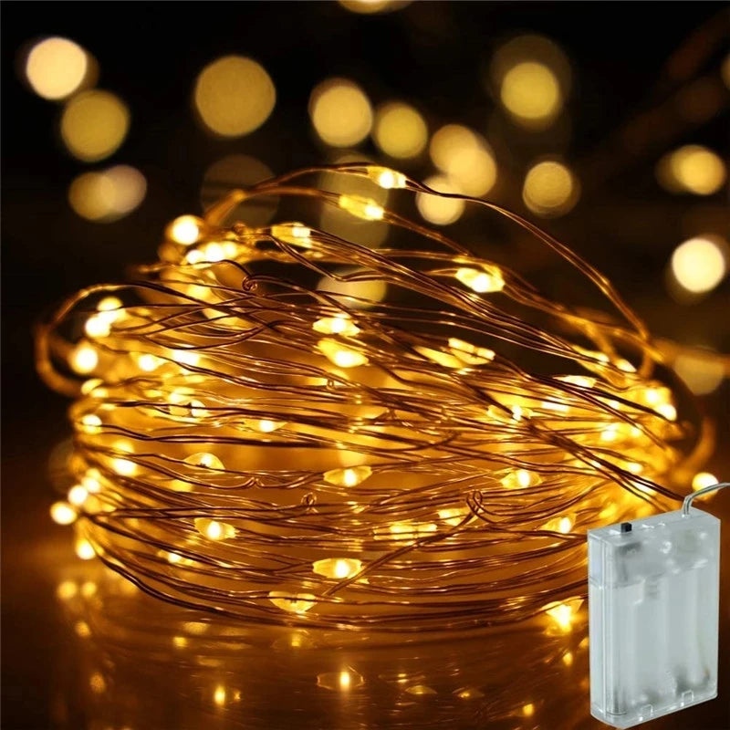guirlande lumineuse led décoration fête mariage et noël - vue 1 sur 9