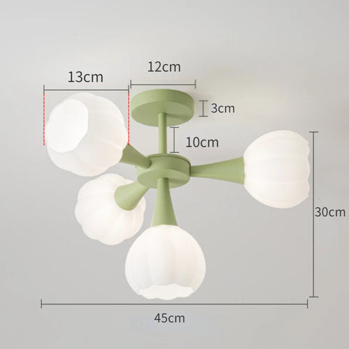 plafonnier led suspendu design nordique moderne luminaire décoratif d'intérieur - vue 10 sur 12