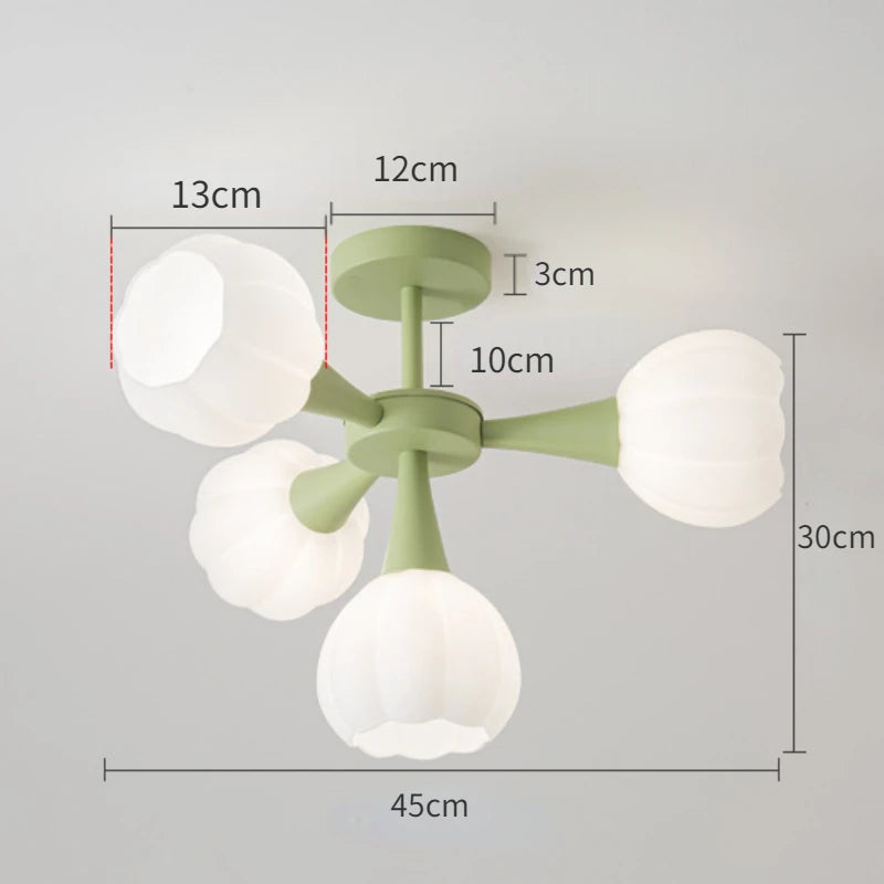 plafonnier led suspendu design nordique moderne luminaire décoratif d'intérieur - vue 10 sur 12
