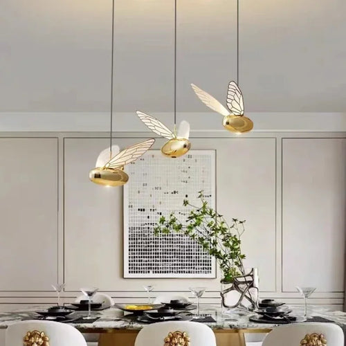suspension moderne abeille pour décoration intérieure créative et simple - vue 4 sur 8