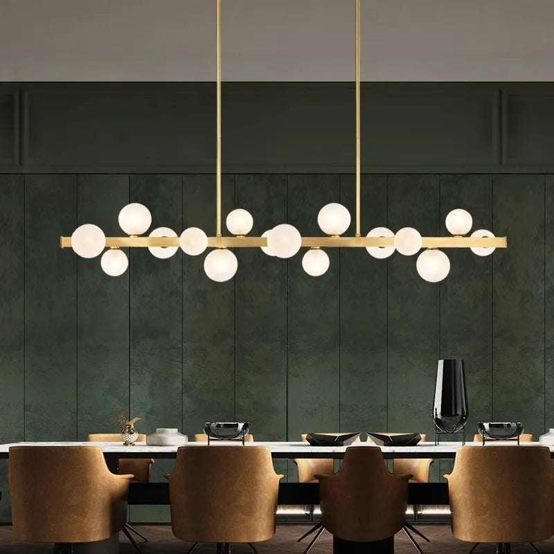 lustre Salle à manger moderne éclairage intérieur led décoratif - vue 5 sur 14