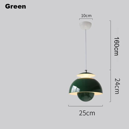 SANDYHA Danemark Fleur Bud Design Suspension Moderne De Luxe Couleur Unie Chevet Bar Salon Salle À Manger Intérieur Lumières Décoratives