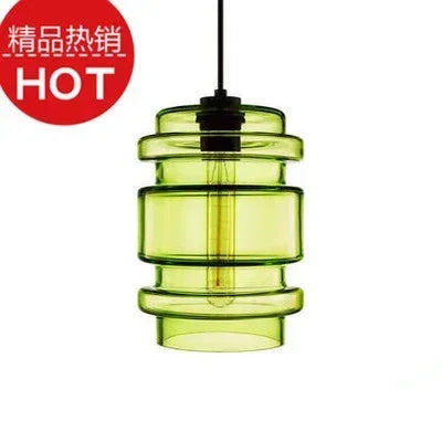 lustre suspendu moderne en verre transparent design élégant - vue 12 sur 28