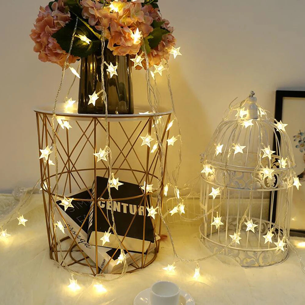 guirlande lumineuse étoile pour décoration extérieure et fêtes - vue 6 sur 12