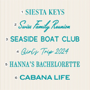 serviette de plage personnalisée rayures monogramme style preppy