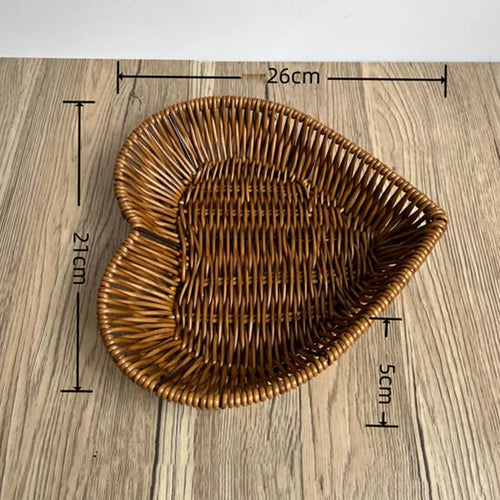 panier en rotin tissé pour fruits et rangement décoratif - vue 8 sur 12