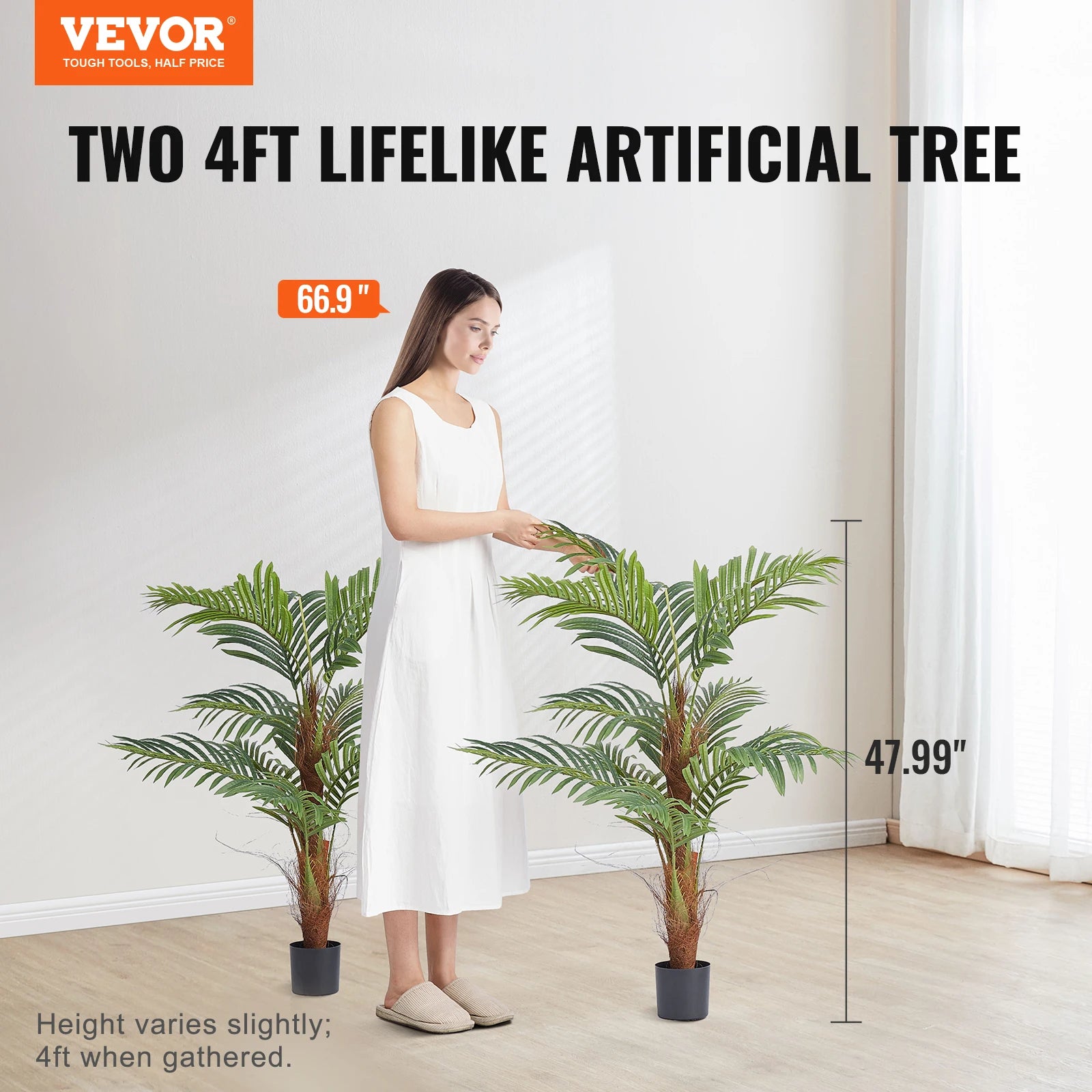 plante artificielle palmier facile d'entretien et sécurisée pour intérieur - vue 2 sur 11