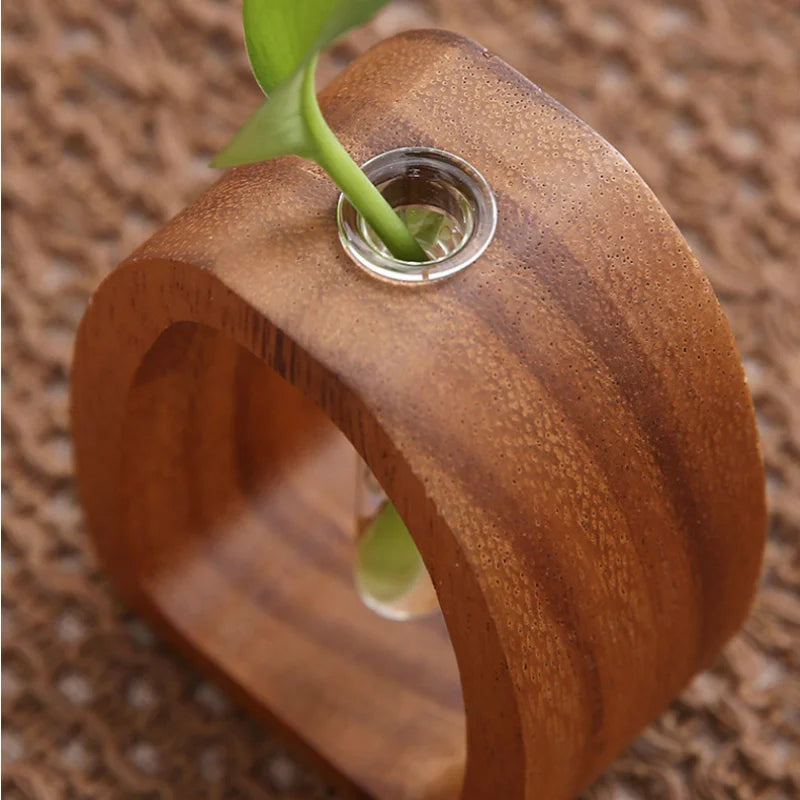 ustensile en bois massif pour arrangement floral créatif et simple - vue 6 sur 7
