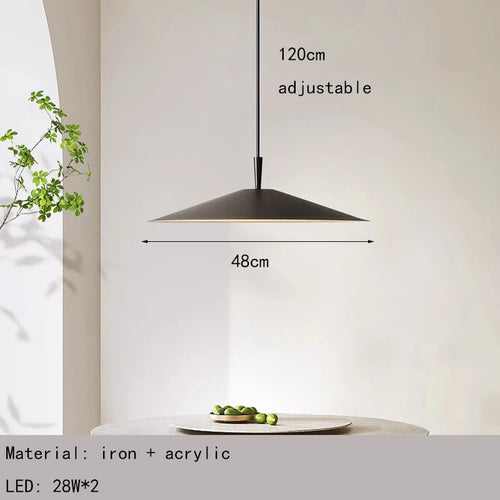 lampe led minimaliste à gradation variable pour restaurant