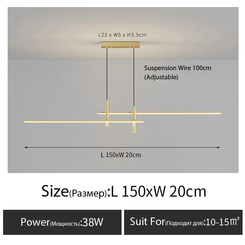 lustre nordique moderne avec projecteur pour restaurant et bar - vue 16 sur 18
