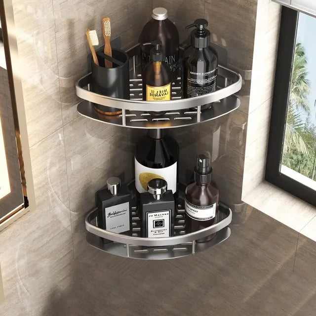étagères murales de luxe antirouille pour accessoires de bain - vue 10 sur 17