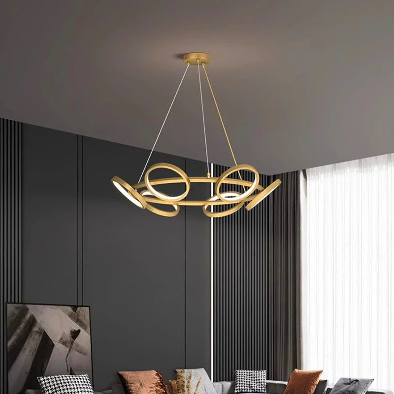 Lustre moderne pour salle à manger pour plafond du salon éclairage intérieur - vue 4 sur 11