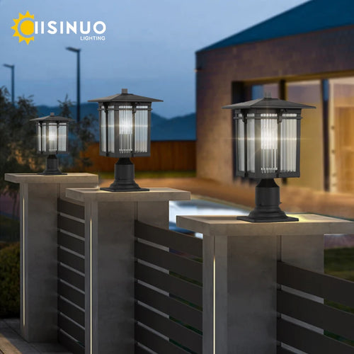 lampes d'extérieur en aluminium pour jardin et allée - vue 2 sur 7
