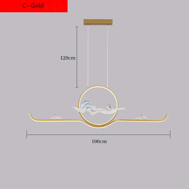 suspension de style chinois pour ambiance zen et moderne - vue 13 sur 14