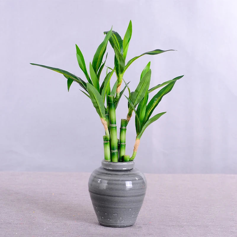 plantes artificielles en bambou pour décoration intérieure et extérieure - vue 6 sur 13