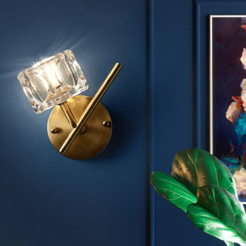 applique murale en cristal de luxe pour décoration intérieure - vue 5 sur 8
