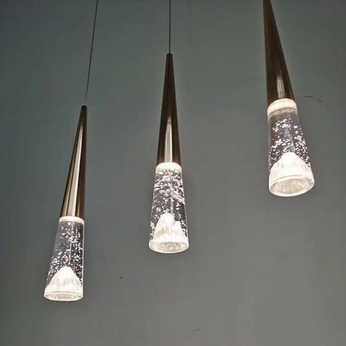 suspension moderne en cristal pour éclairage intérieur élégant - vue 5 sur 16